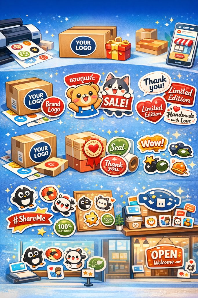 รวมไอเดียการใช้สติกเกอร์เพื่อโปรโมตสินค้าและสร้างเอกลักษณ์แบรนด์
