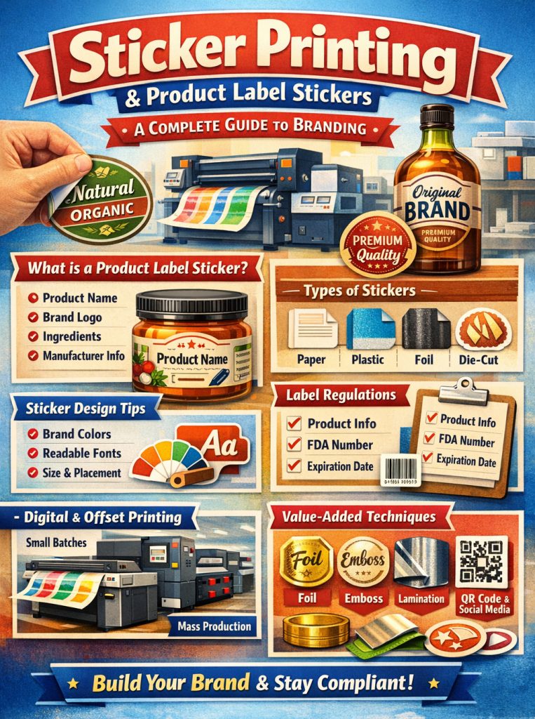 รับพิมพ์สติกเกอร์ฉลากสินค้า กับข้อกำหนดที่เจ้าของแบรนด์ควรรู้